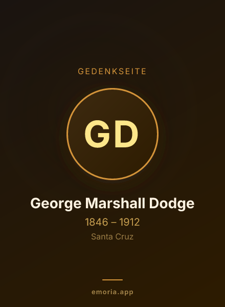 Gedenkportrait von George Marshall Dodge