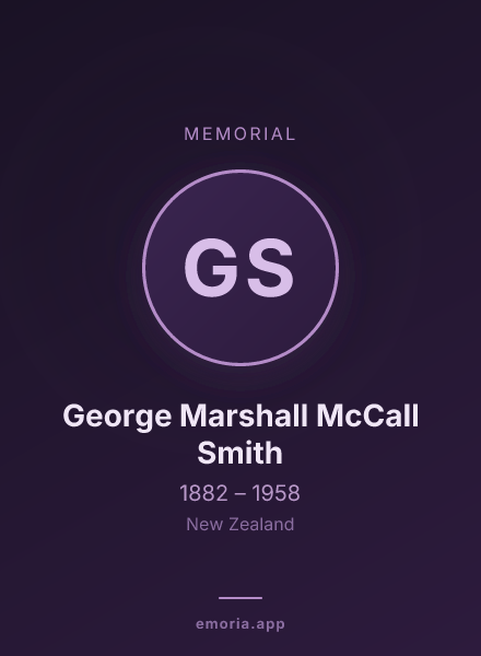Memorial portrait of George Marshall McCall Smith