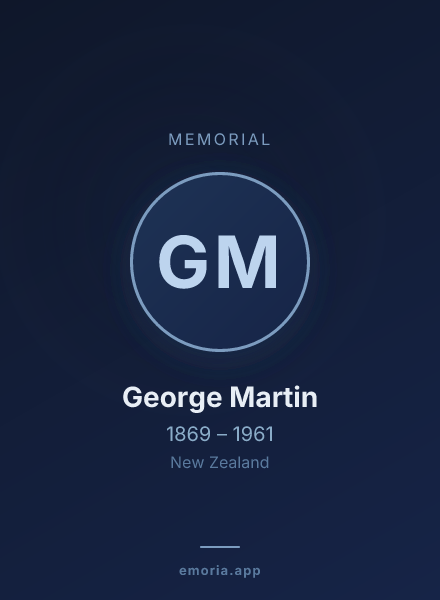 Memorial portrait of George Martin
