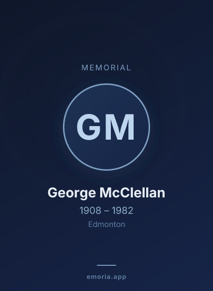 Memorial portrait of George McClellan