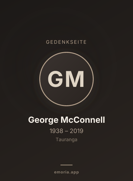 Gedenkportrait von George McConnell