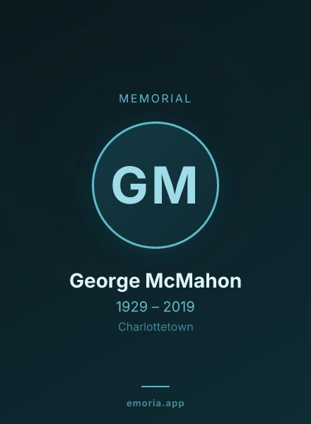 Memorial portrait of George McMahon