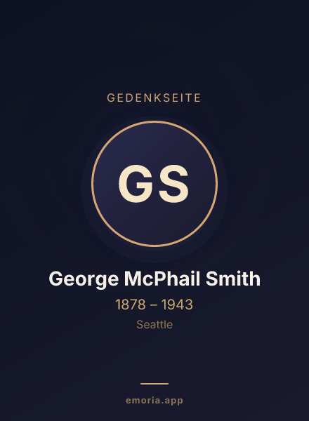 Gedenkportrait von George McPhail Smith
