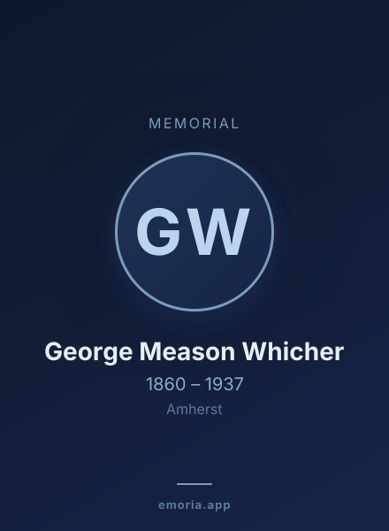 Memorial portrait of George Meason Whicher