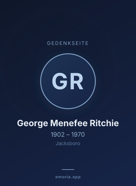 Gedenkportrait von George Menefee Ritchie