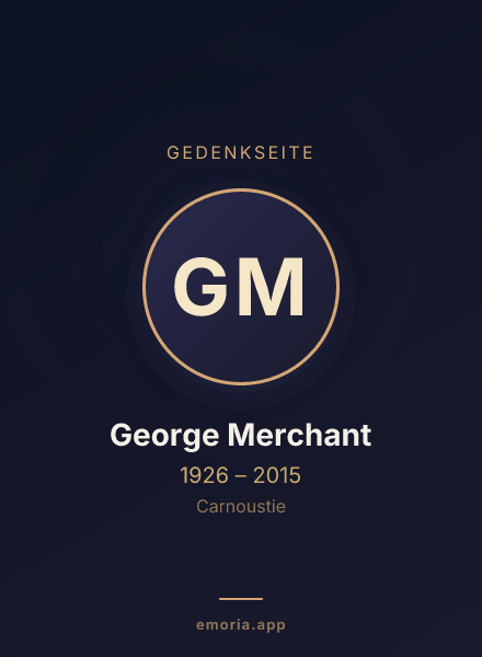 Gedenkportrait von George Merchant