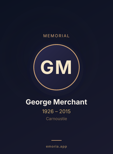 Memorial portrait of George Merchant