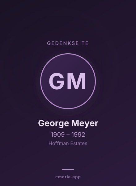 Gedenkportrait von George Meyer