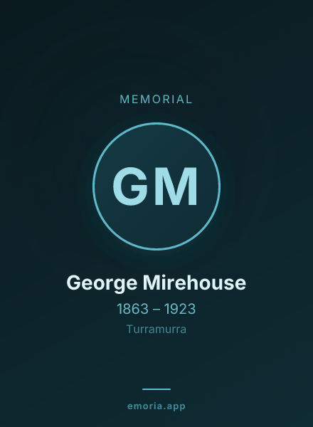 Memorial portrait of George Mirehouse