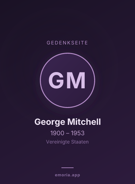 Gedenkportrait von George Mitchell