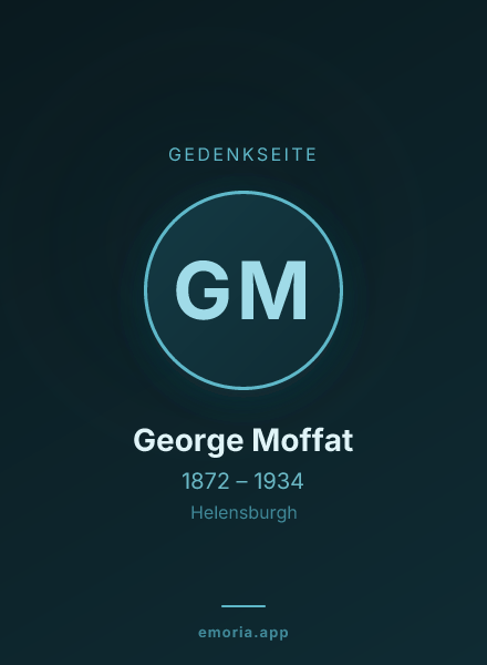Gedenkportrait von George Moffat