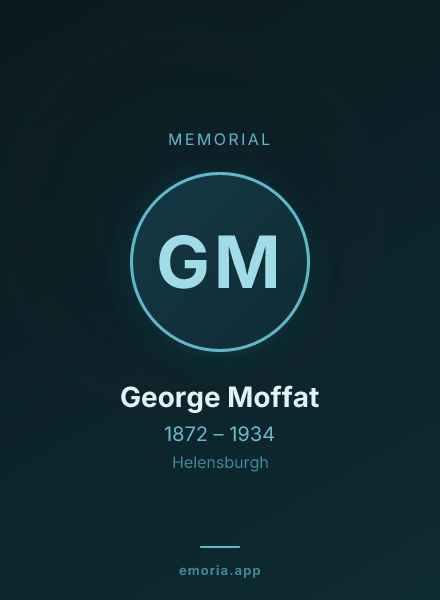 Memorial portrait of George Moffat
