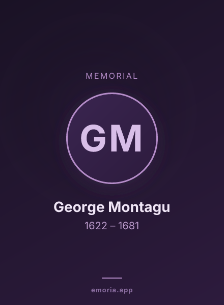 Memorial portrait of George Montagu