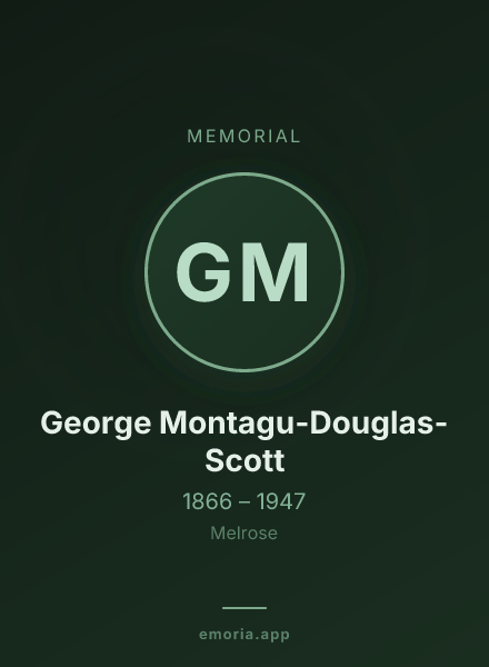 Memorial portrait of George Montagu-Douglas-Scott