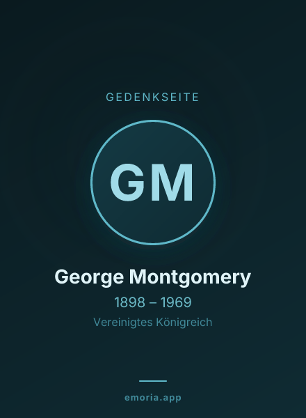 Gedenkportrait von George Montgomery