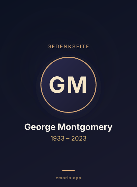 Gedenkportrait von George Montgomery