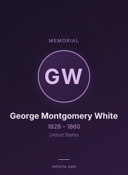 Memorial portrait of George Montgomery White