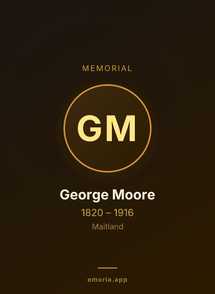 Memorial portrait of George Moore