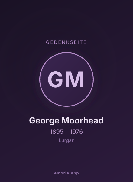 Gedenkportrait von George Moorhead