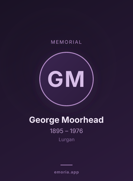 Memorial portrait of George Moorhead