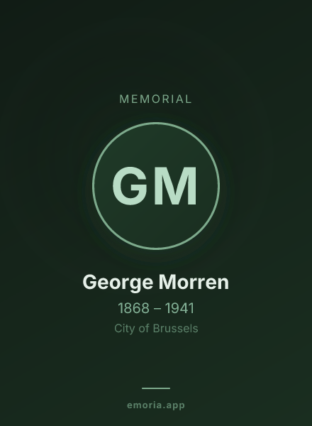 Memorial portrait of George Morren