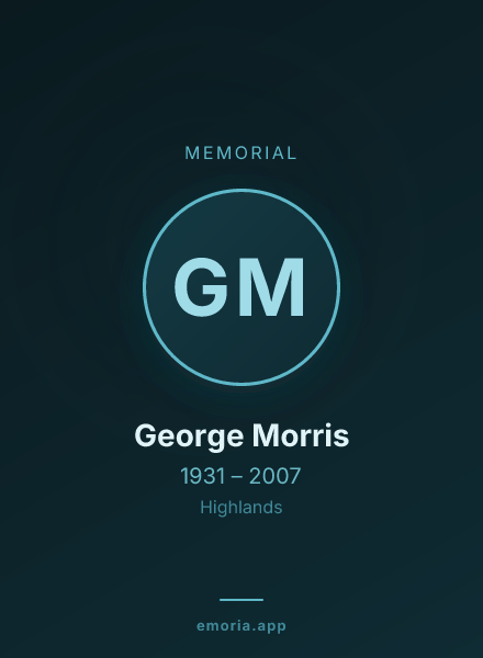 Memorial portrait of George Morris
