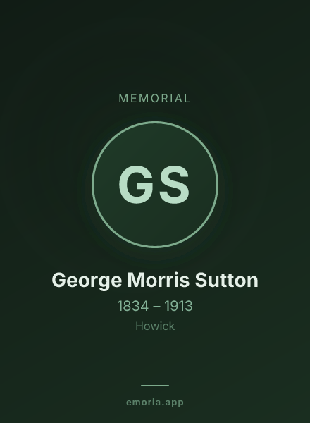 Memorial portrait of George Morris Sutton
