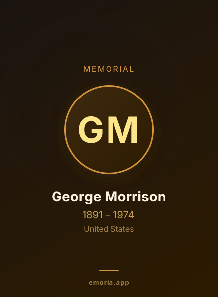 Memorial portrait of George Morrison