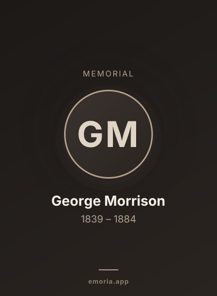 Memorial portrait of George Morrison
