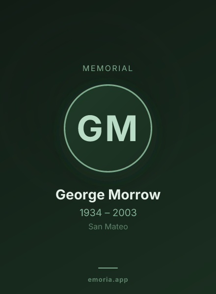 Memorial portrait of George Morrow