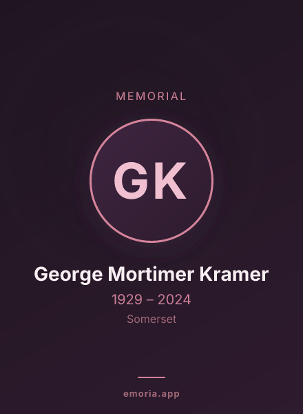Memorial portrait of George Mortimer Kramer