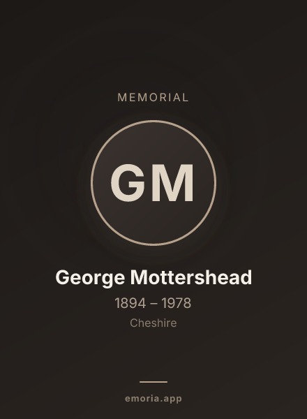 Memorial portrait of George Mottershead
