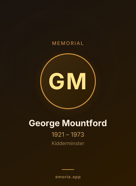 Memorial portrait of George Mountford