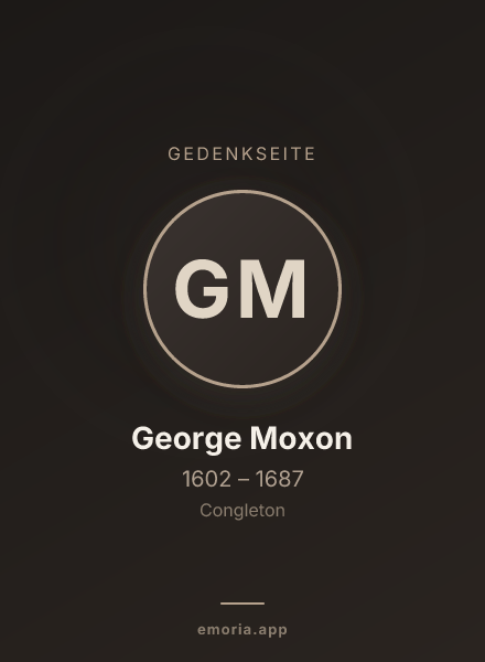 Gedenkportrait von George Moxon