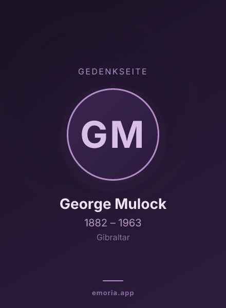 Gedenkportrait von George Mulock