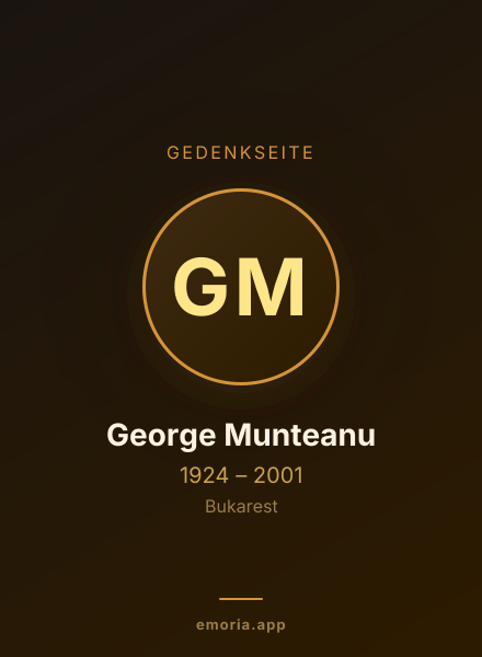 Gedenkportrait von George Munteanu