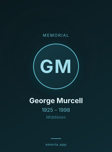 Memorial portrait of George Murcell