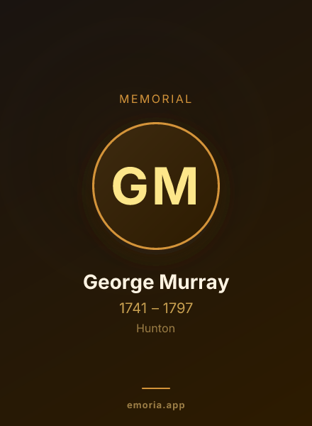 Memorial portrait of George Murray