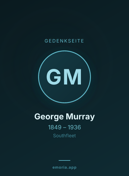 Gedenkportrait von George Murray