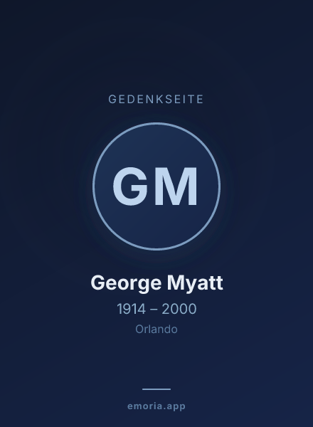 Gedenkportrait von George Myatt