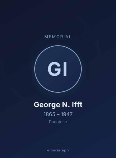 Memorial portrait of George N. Ifft