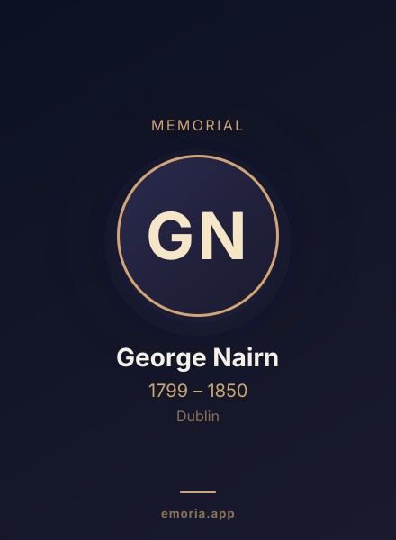 Memorial portrait of George Nairn
