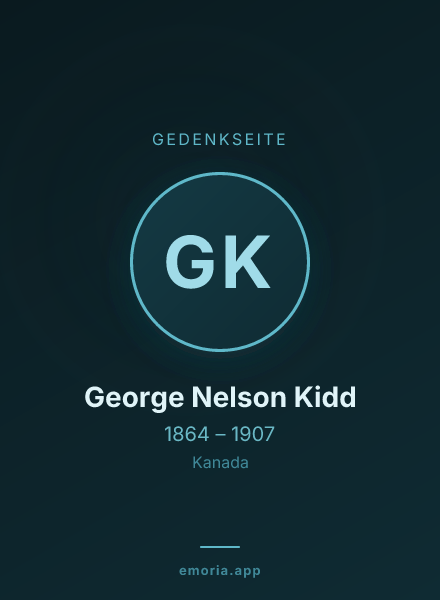 Gedenkportrait von George Nelson Kidd