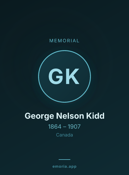 Memorial portrait of George Nelson Kidd