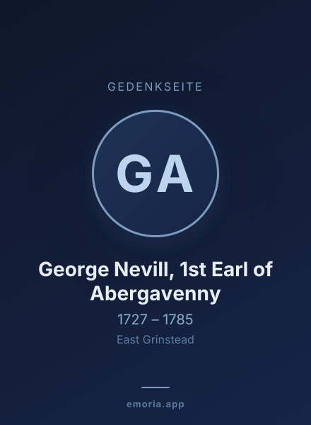 Gedenkportrait von George Nevill, 1st Earl of Abergavenny