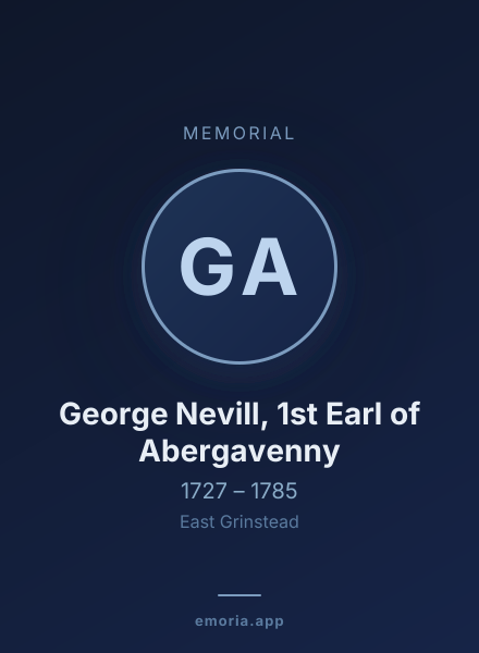 Memorial portrait of George Nevill, 1st Earl of Abergavenny