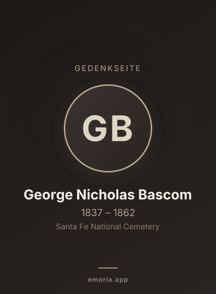 Gedenkportrait von George Nicholas Bascom