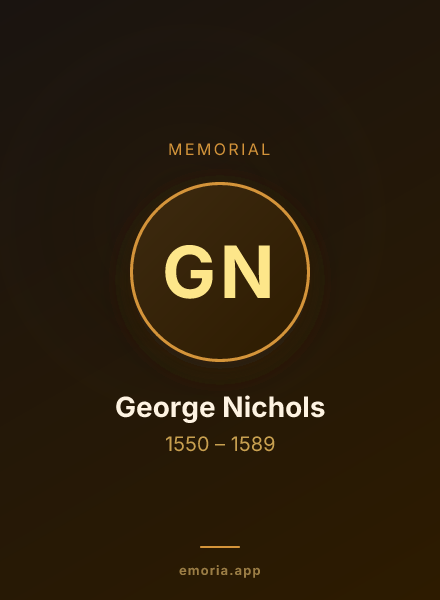 Memorial portrait of George Nichols