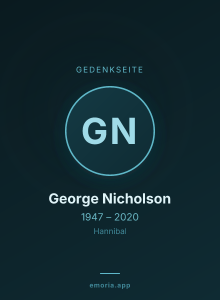 Gedenkportrait von George Nicholson