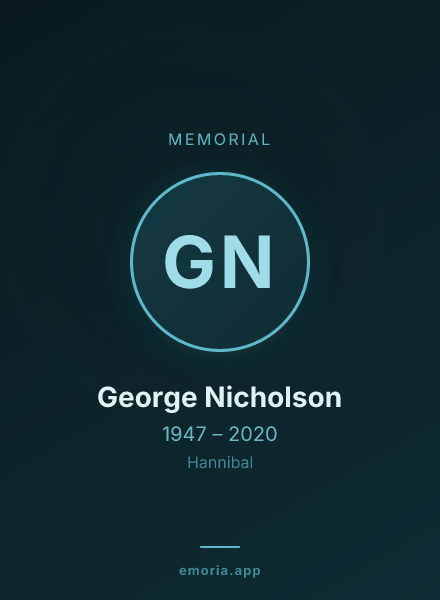 Memorial portrait of George Nicholson